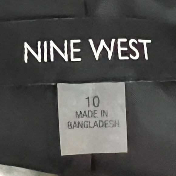 NINE WEST Black Blazer SZ 10 - Picture 6 of 11